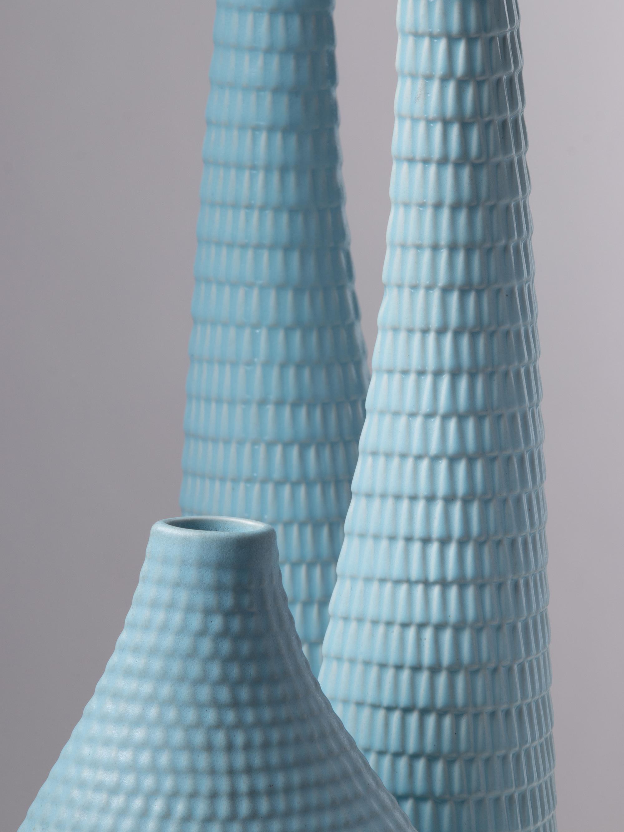 Three Reptil Vases Gustavsberg, Sweden