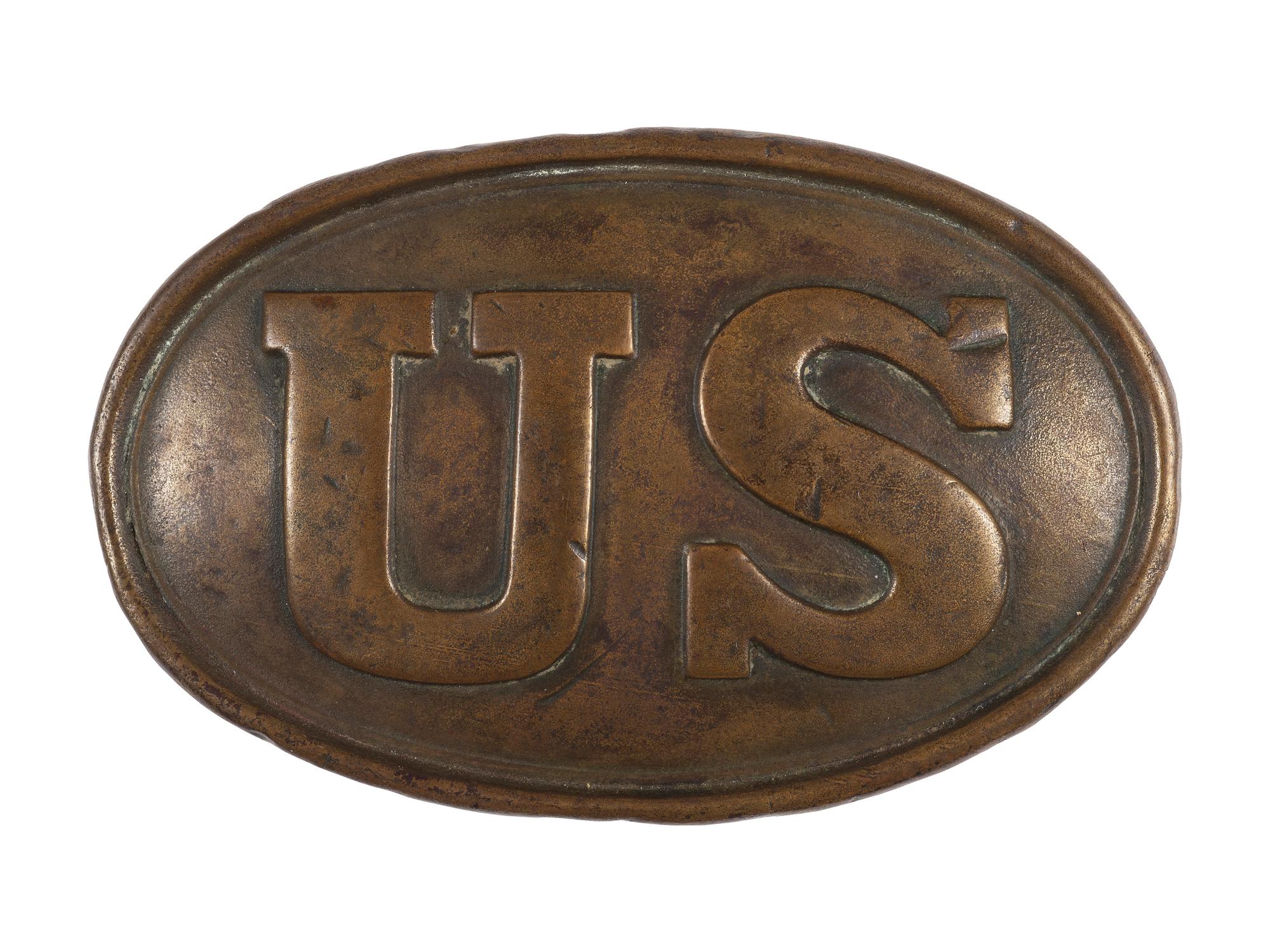 Model 1839 federal oval "US" belt plate.