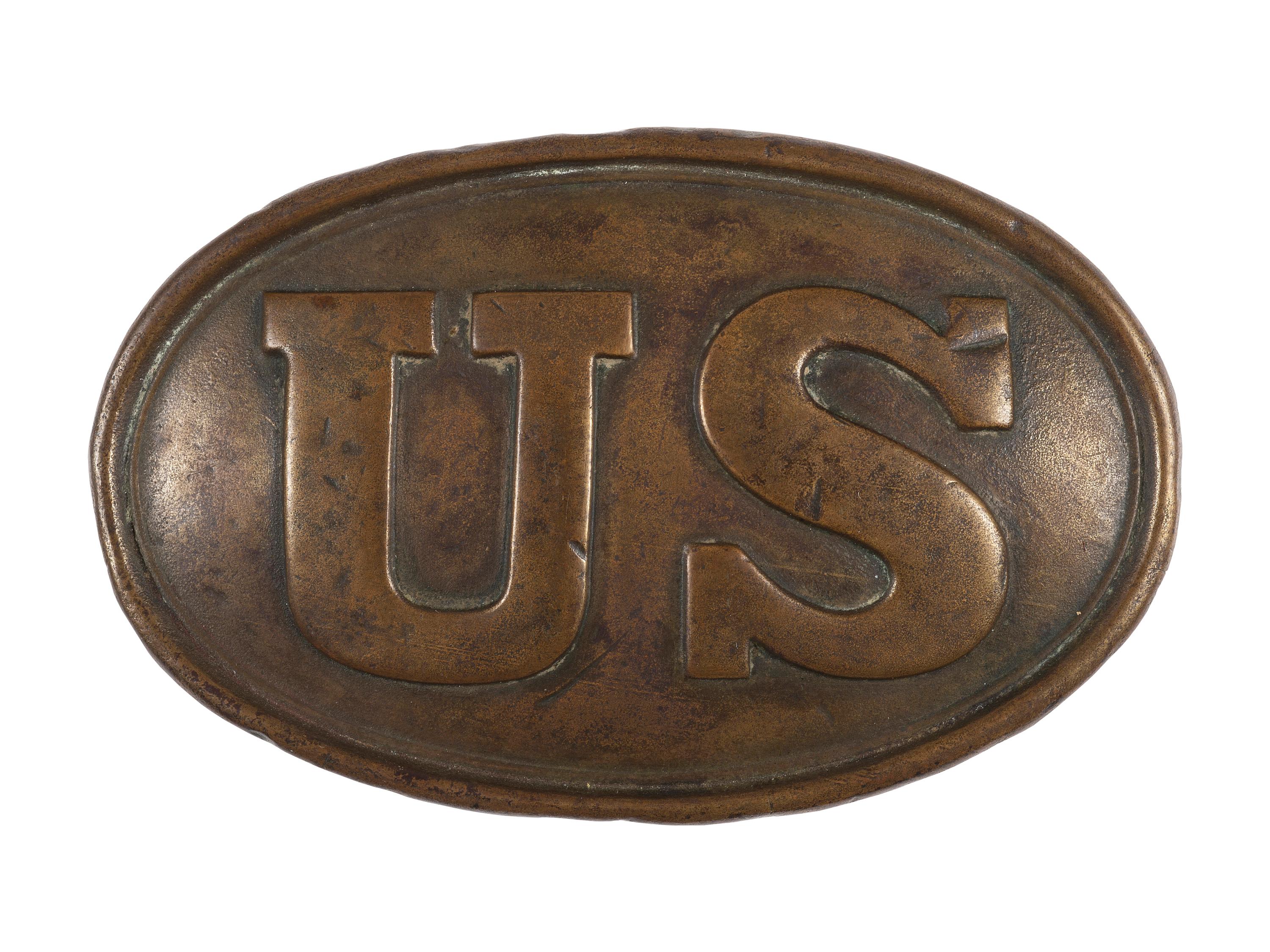 Model 1839 federal oval "US" belt plate.