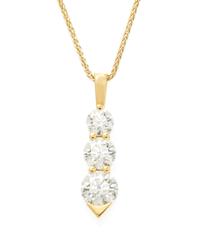 An 18 Karat Yellow Gold and Diamond Pendant, Hearts on Fire, 6.50 dwts.
