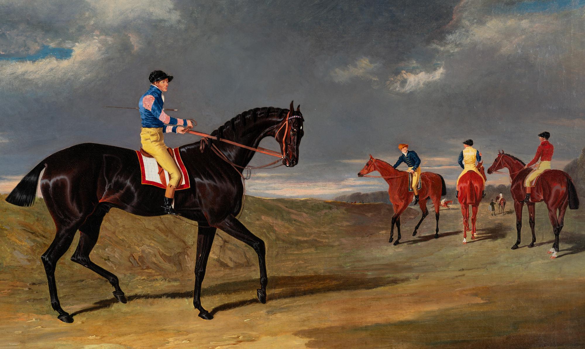 Lottery Going to the Start at Doncaster , 1830