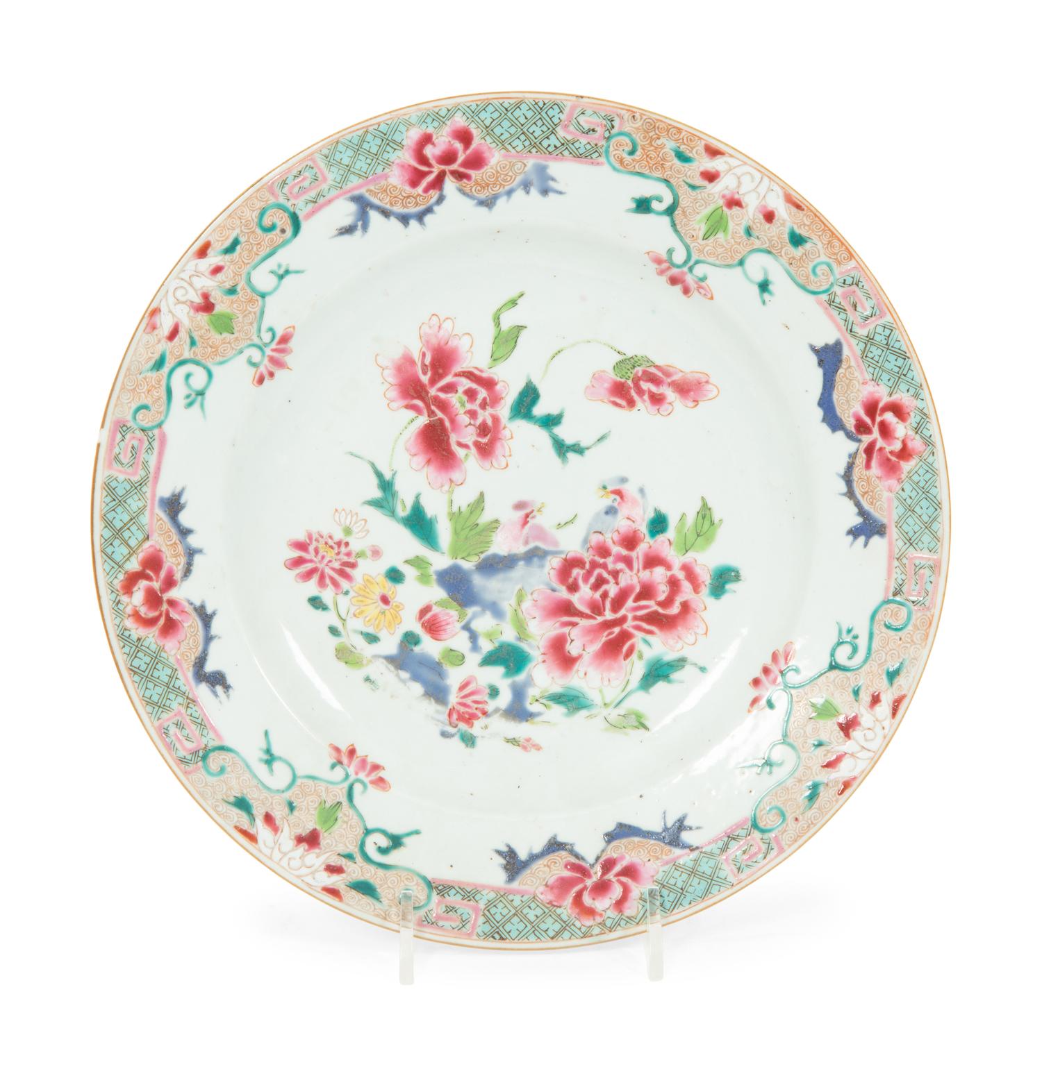 Three Chinese Export Porcelain Plates
