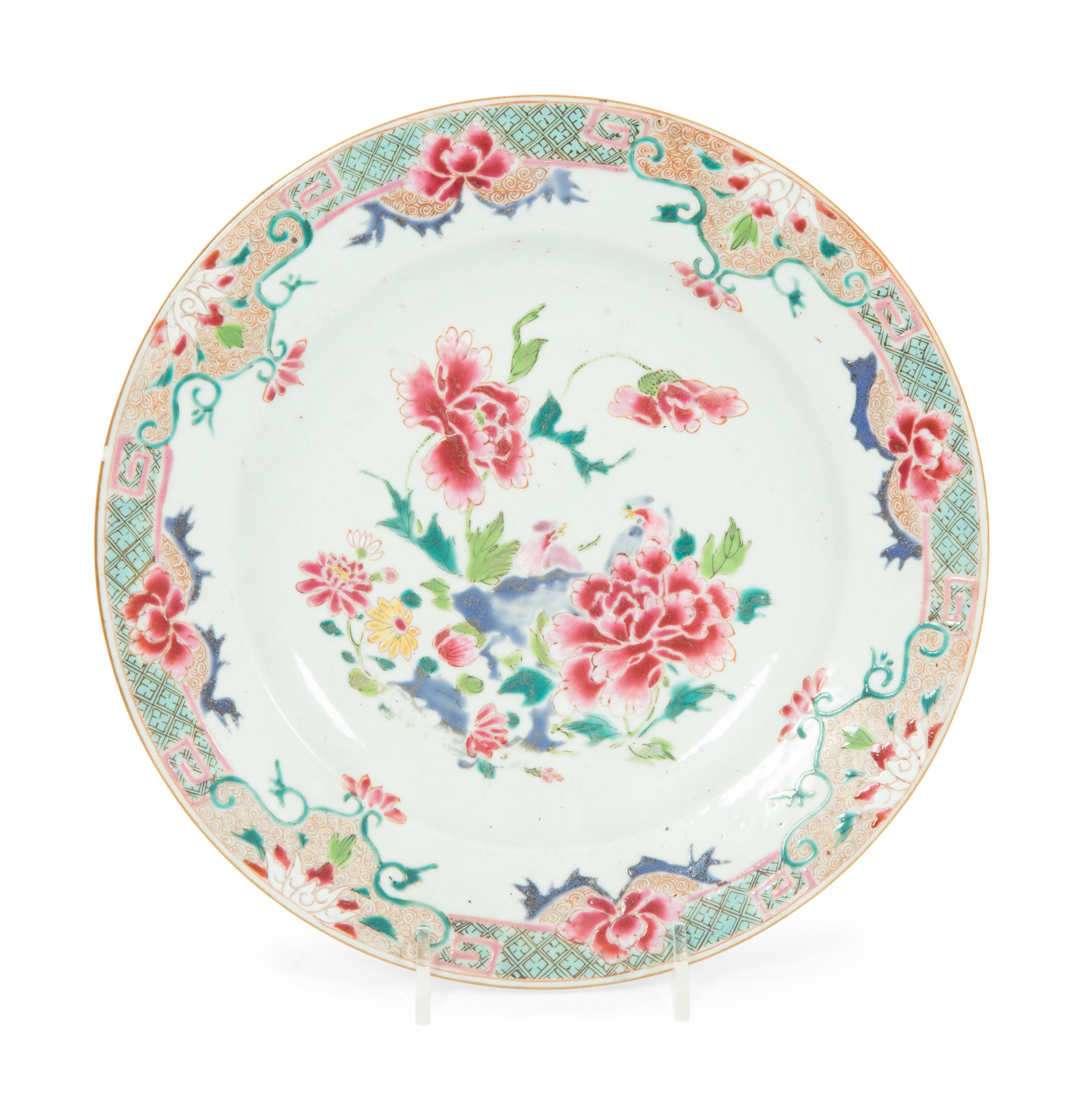 Three Chinese Export Porcelain Plates