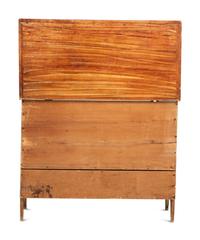 A Country Federal Grain Painted and Smoke-Decorated Maple One-Drawer Blanket Chest