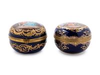 A Meissen Painted and Parcel Gilt Porcelain Circular Box