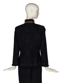 St. John Jacket, Two Necklaces, Ear Clips, and Brooch