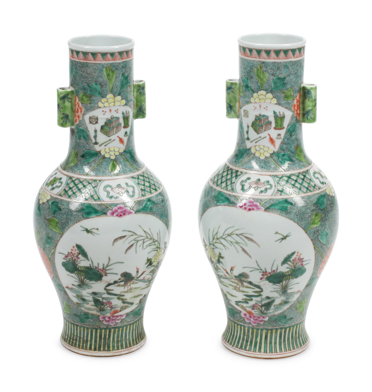 A Pair of Chinese Porcelain Vases