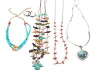 Three Southwestern Necklaces Length of fetish necklace 23 inches