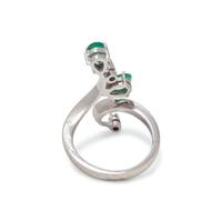 EMERALD AND DIAMOND RING