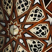A Pair of Moorish Style Marquetry and Mother-of-Pearl Inlaid Side Tables