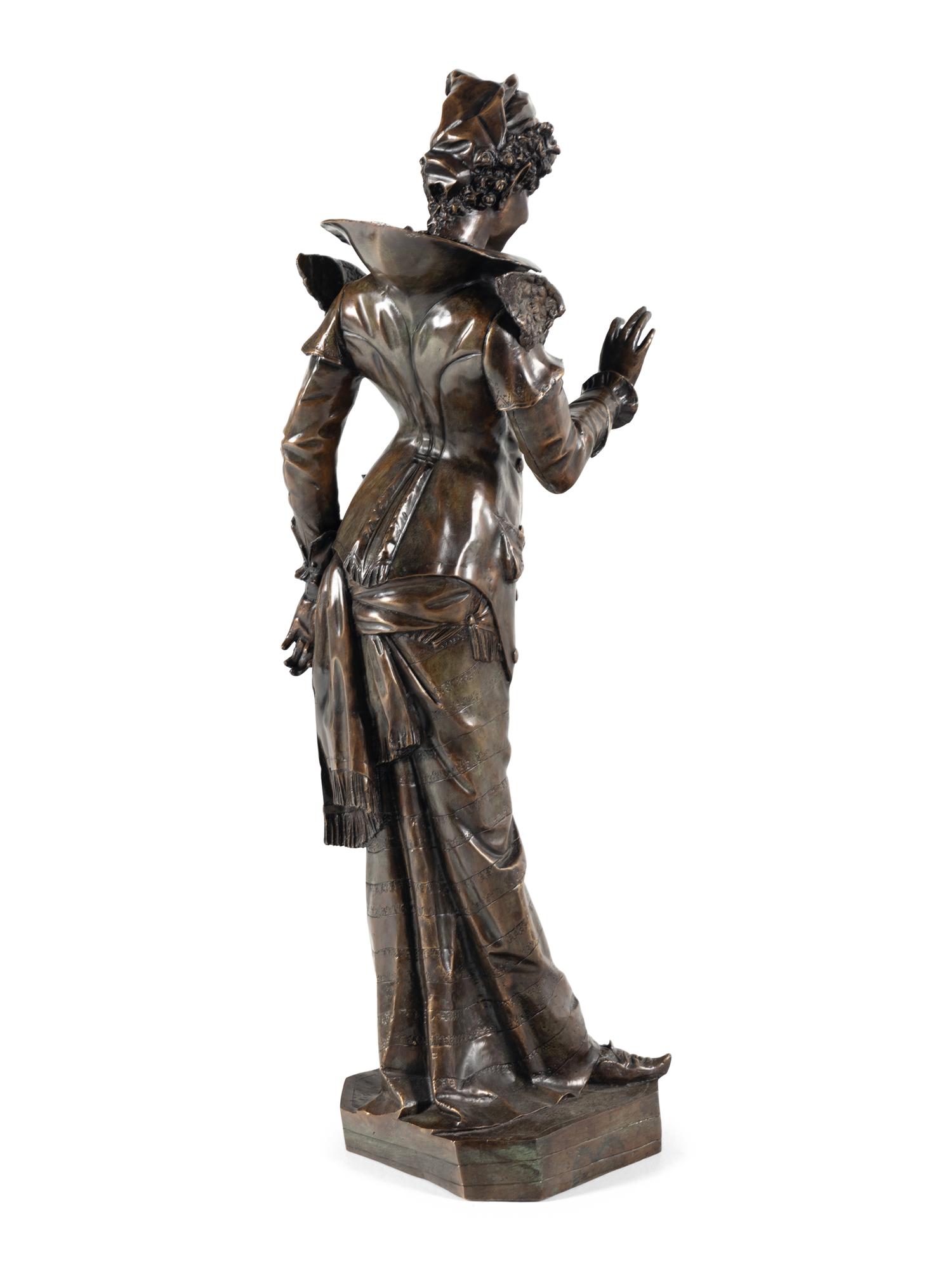 An Italian Bronze 'Mrs. Devil' Figure After Francesco Toso