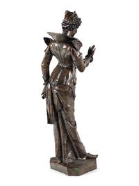 An Italian Bronze 'Mrs. Devil' Figure After Francesco Toso