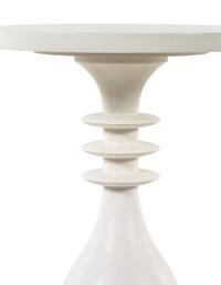 A Pair of Contemporary White Acrylic End Tables
