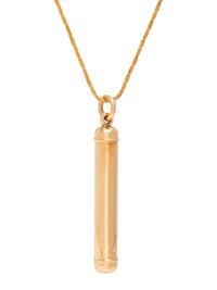 YELLOW GOLD MECHANICAL PENCIL PENDANT/NECKLACE