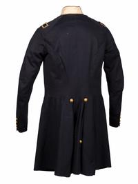 [MILITIA]. Frock coat and Model 1851 shako with original box identified to Massachusetts Militia Brigadier General Eliab Ward.