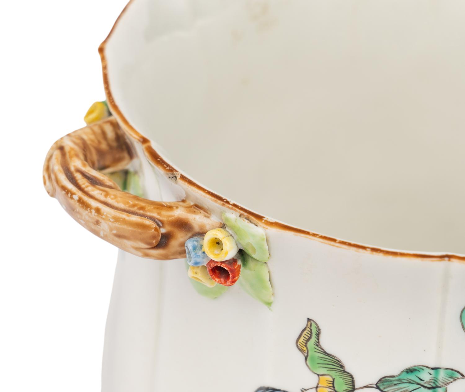 A Small Chantilly Soft Paste Porcelain Wine Cooler