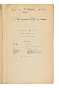MAUGHAM, W. Somerset (1874-1965). A Man of Honour. A Play in Four Acts . London: Chapman and Hall, 1903.