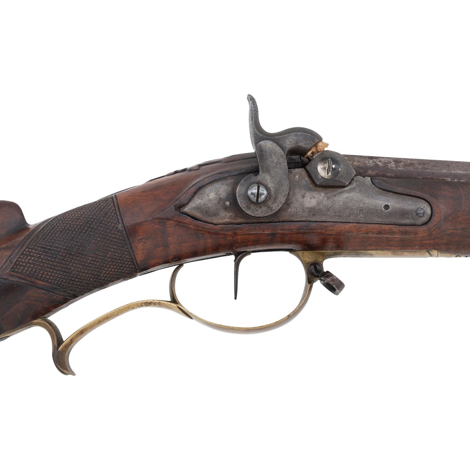 Late 18th/Early 19th Century Percussion Converted Jaeger Rifle by Johann Christian Paul Baetz of Nurnberg