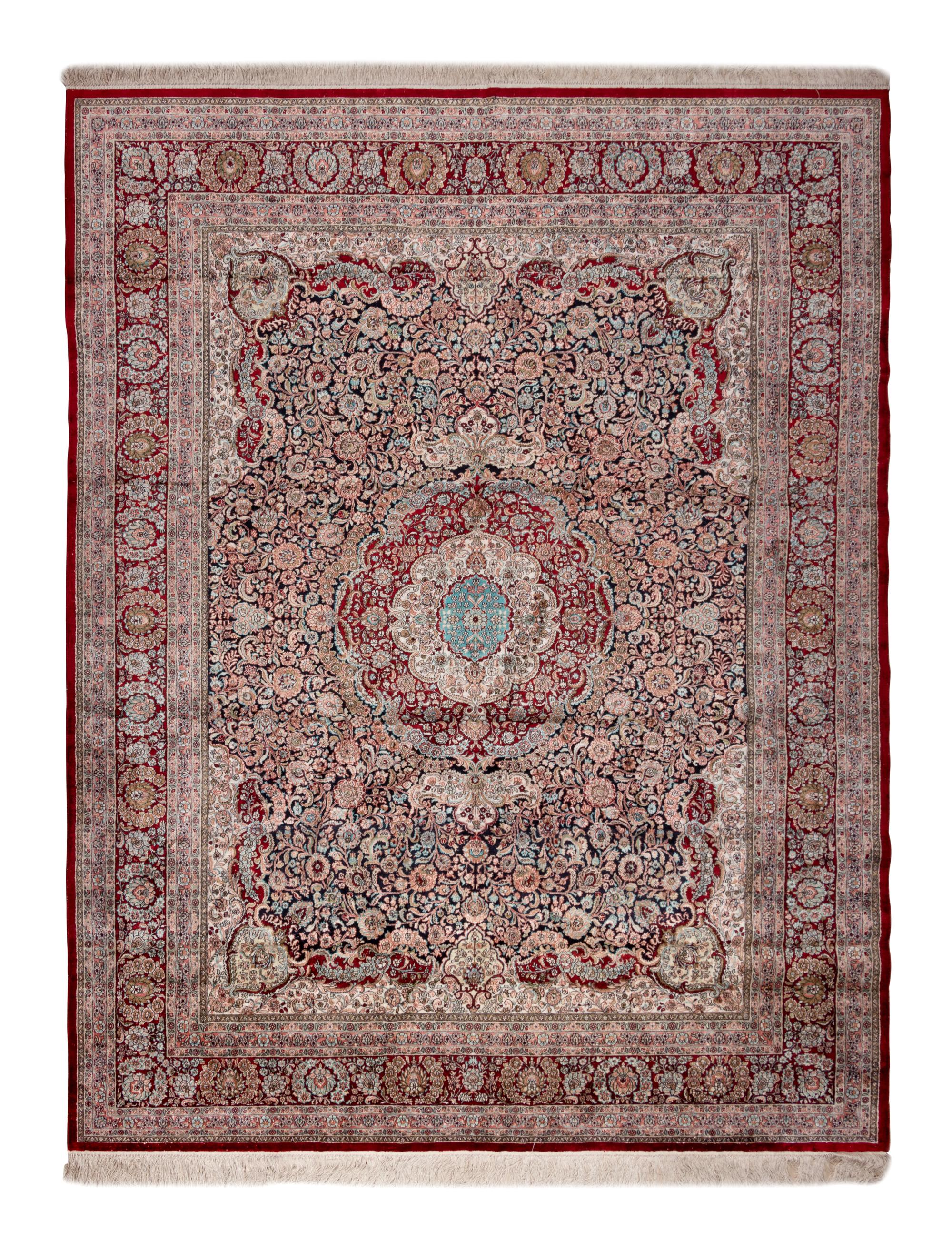 A Tabriz Silk Rug
