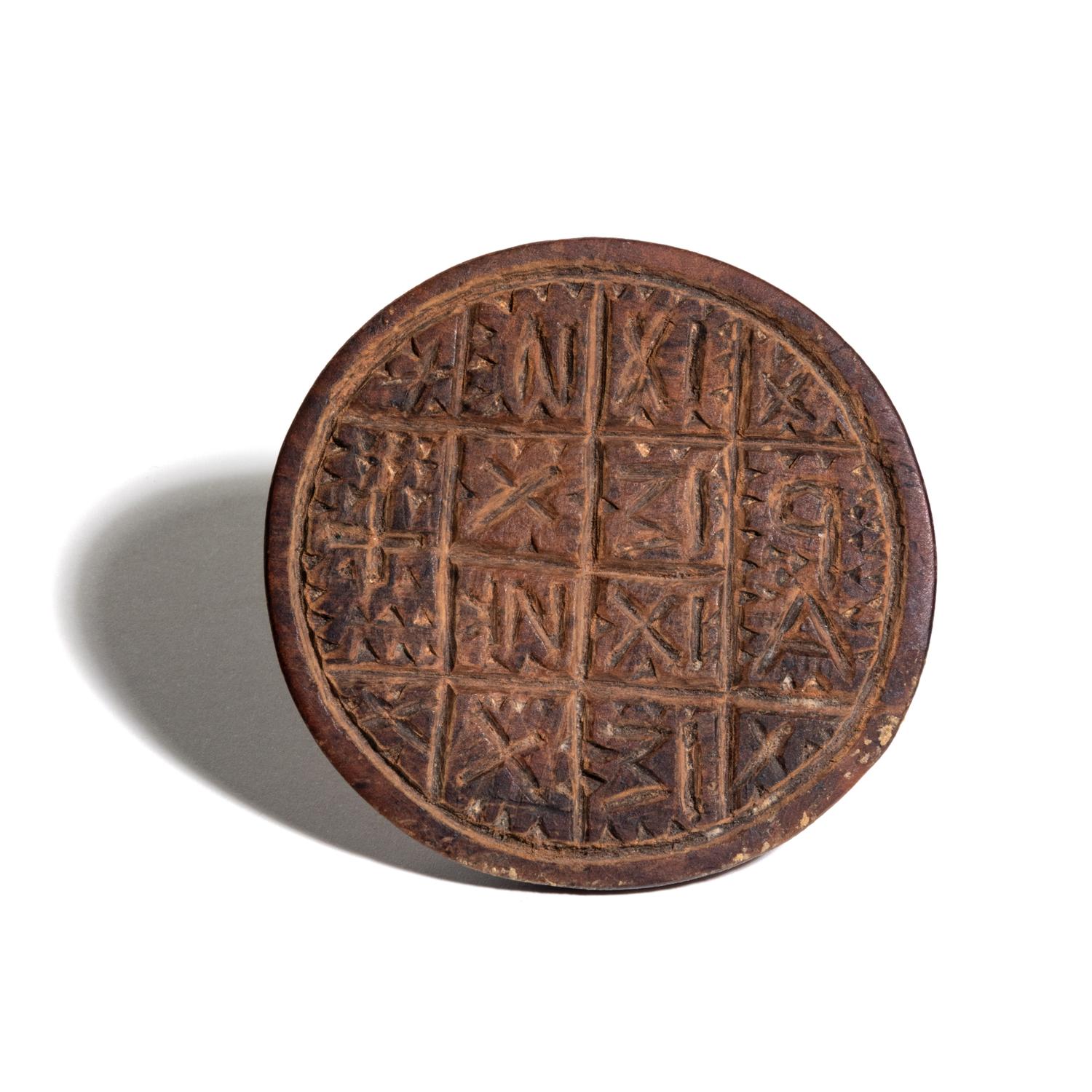 A Greek Orthodox Wooden Bread Stamp
