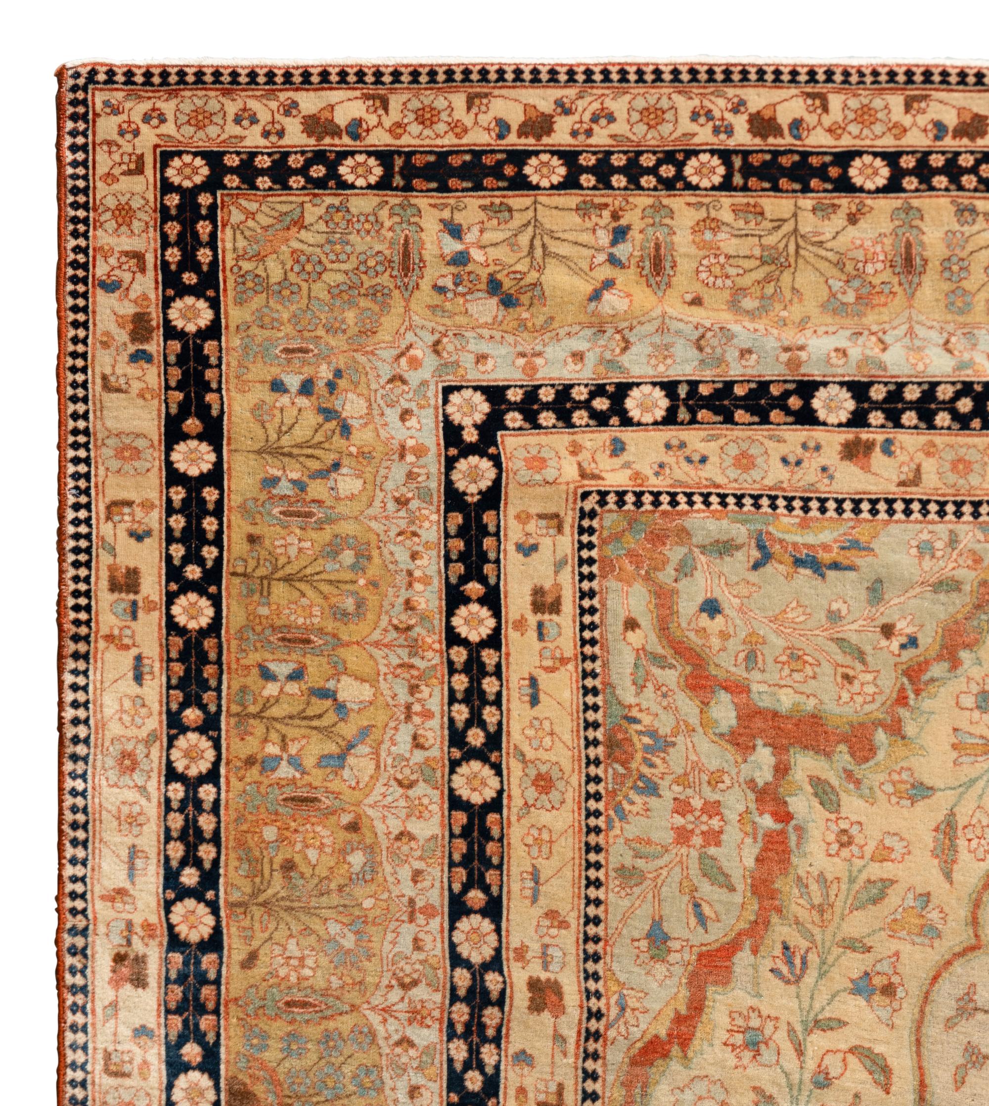 A Mohtasham Kashan Wool Rug