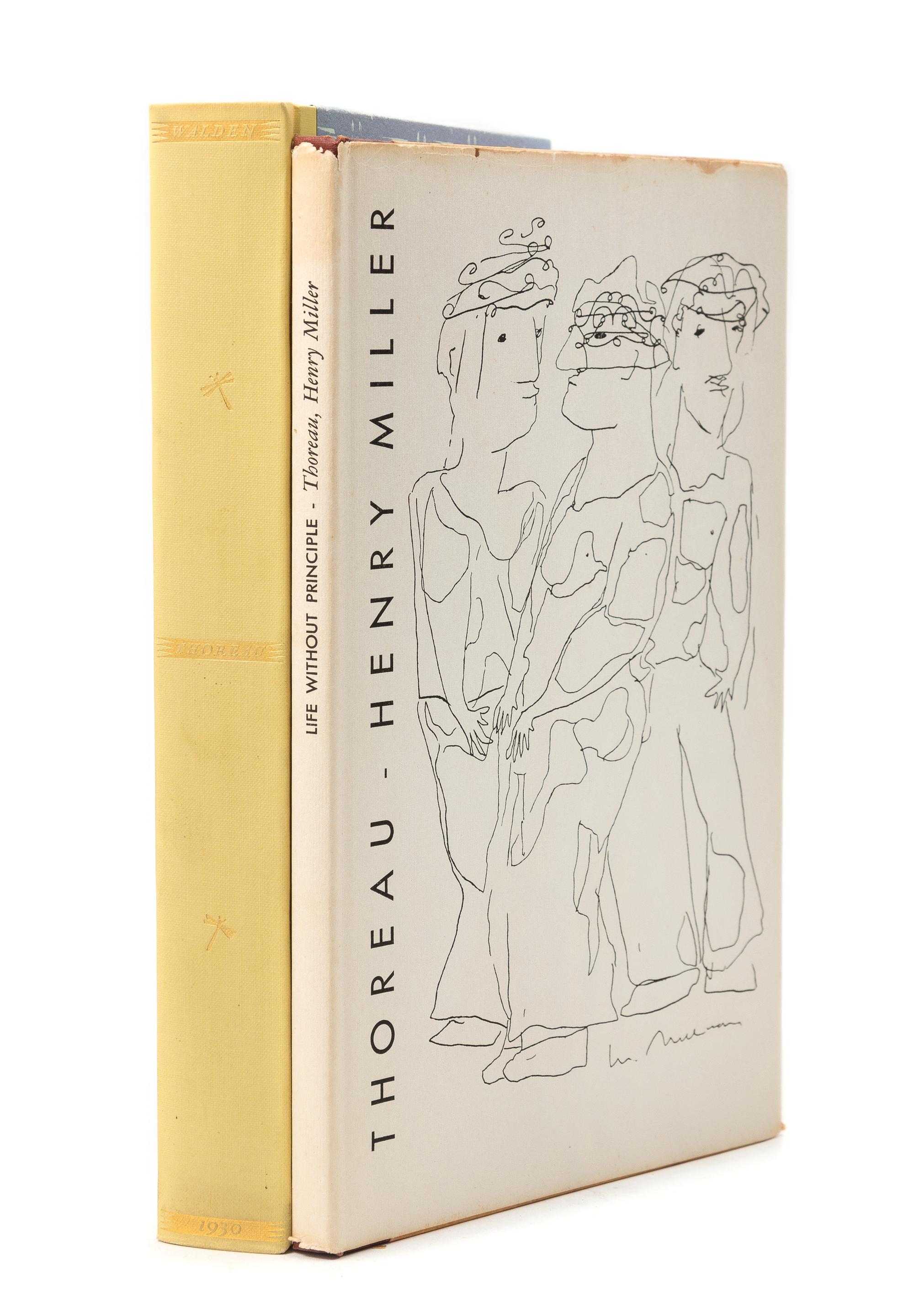 [FINE PRESS]. -- THOREAU, Henry David (1817-1862). Two fine press editions of Thoreau's works, comprising: