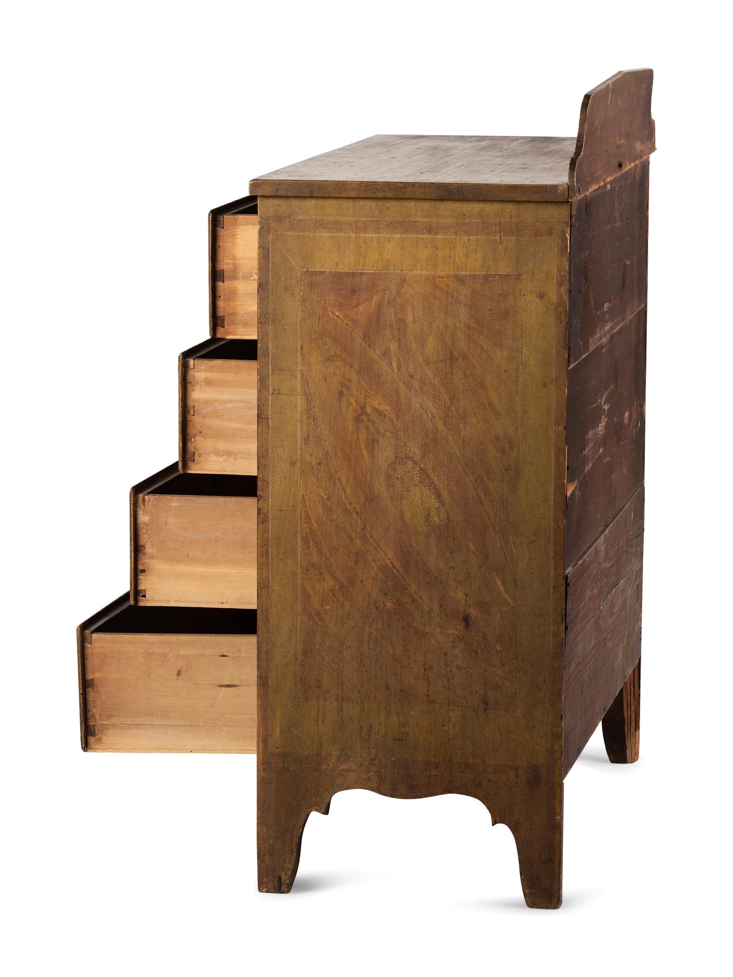 A New England Paint Decorated Chest of Drawers