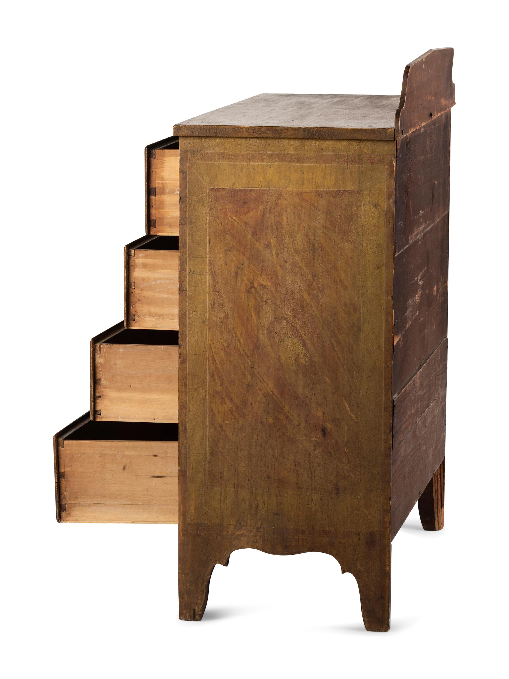 A New England Paint Decorated Chest of Drawers
