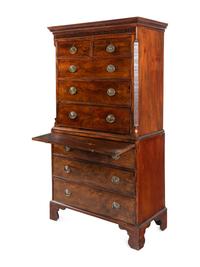 A George III Mahogany Chest-on-Chest