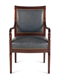 A Louis Philippe Style Mahogany Armchair