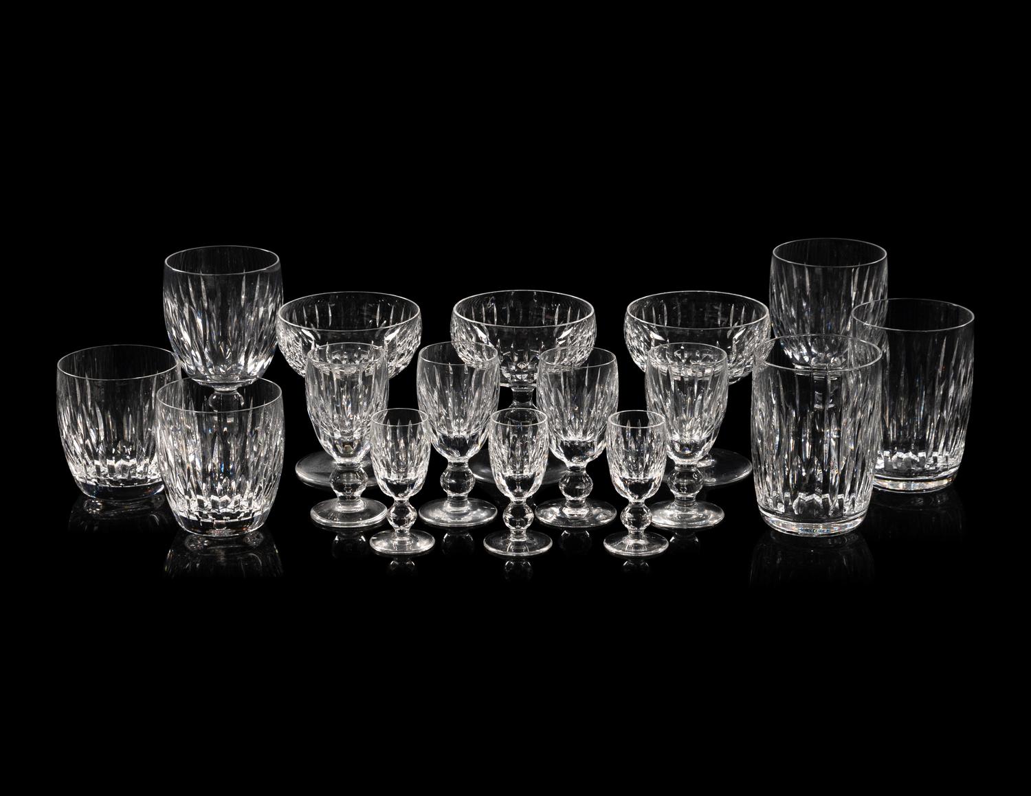 A Waterford Cut Glass Stemware Service