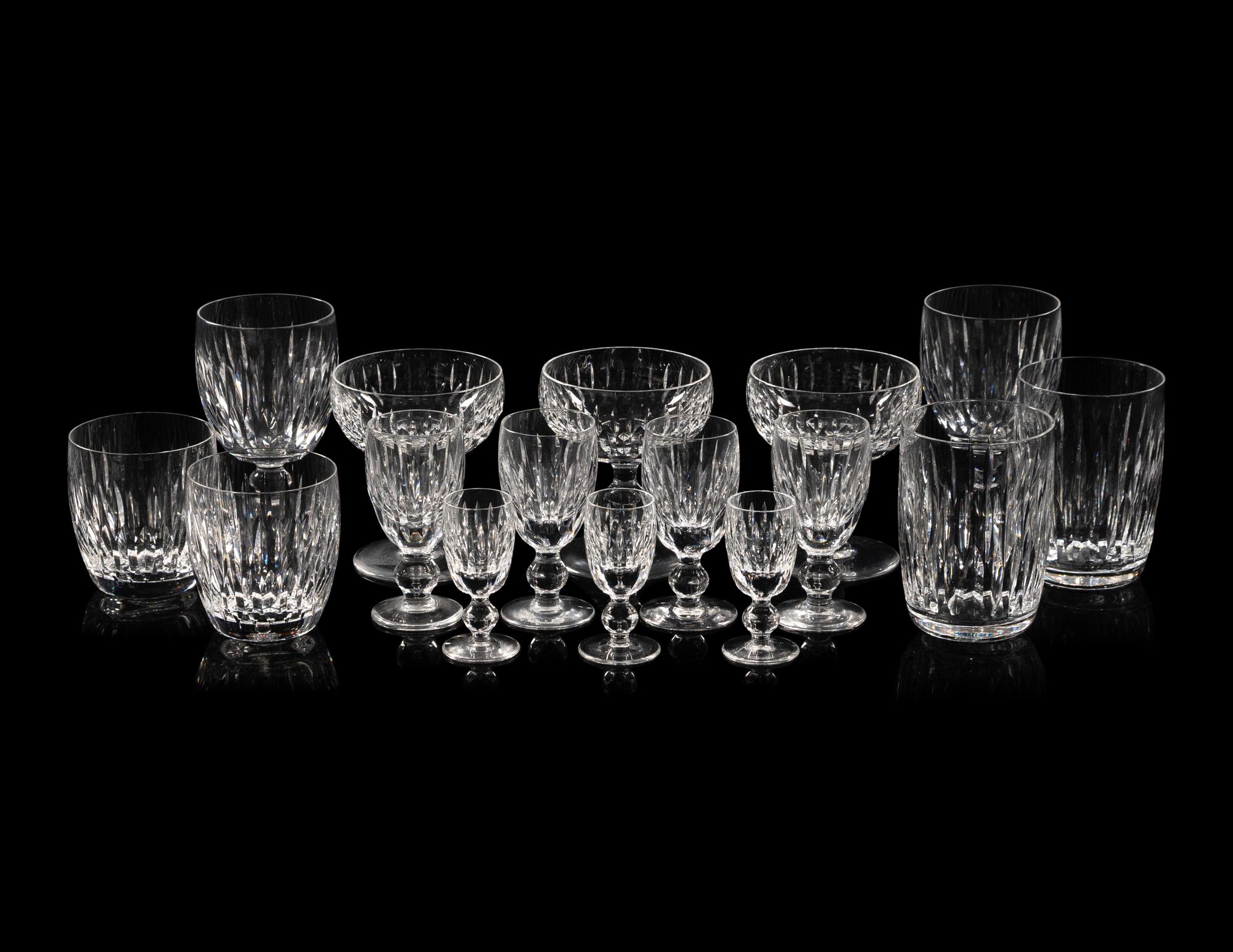 A Waterford Cut Glass Stemware Service