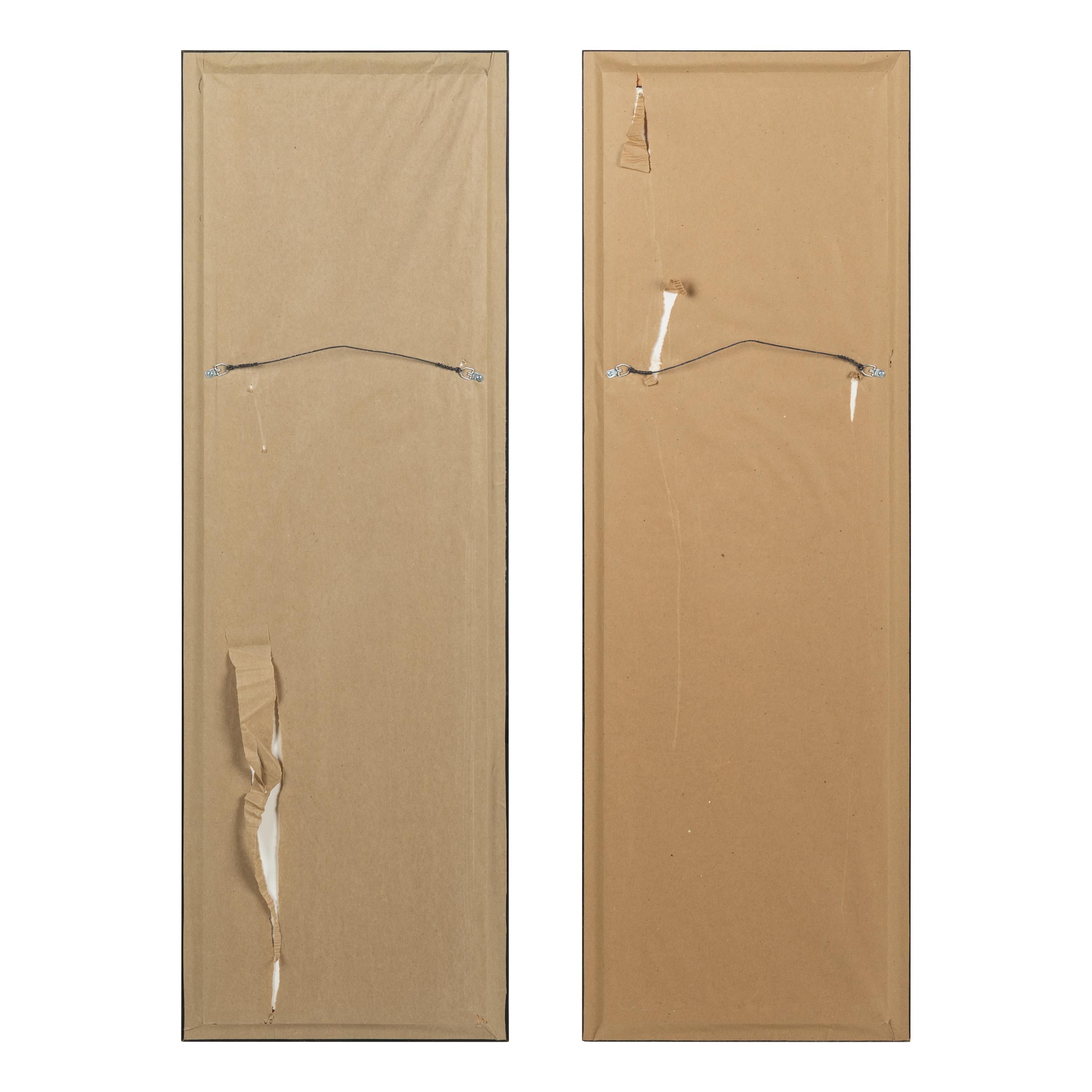 A Pair of Chinese Embroidered Silk Panels