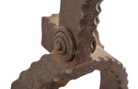 A Pair of Cast Iron Caribou Andirons