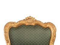 A Pair of Rococo Style Giltwood Fauteuils