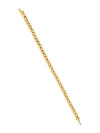 TIFFANY & CO., YELLOW GOLD AND DIAMOND BRACELET