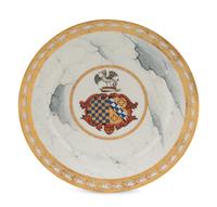 A Barr, Flight and Barr Porcelain Armorial Plate