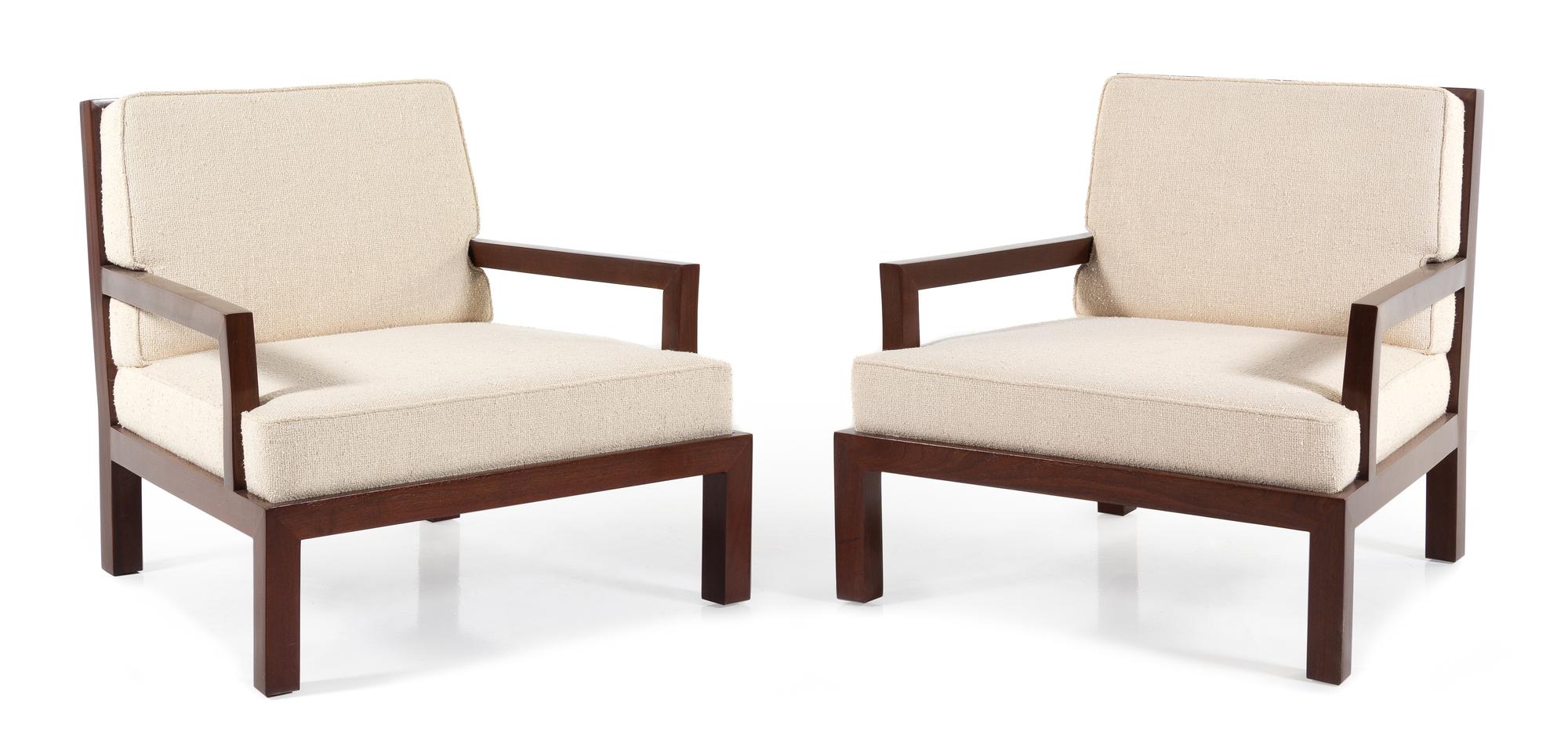 Pair of Custom Lounge Chairs