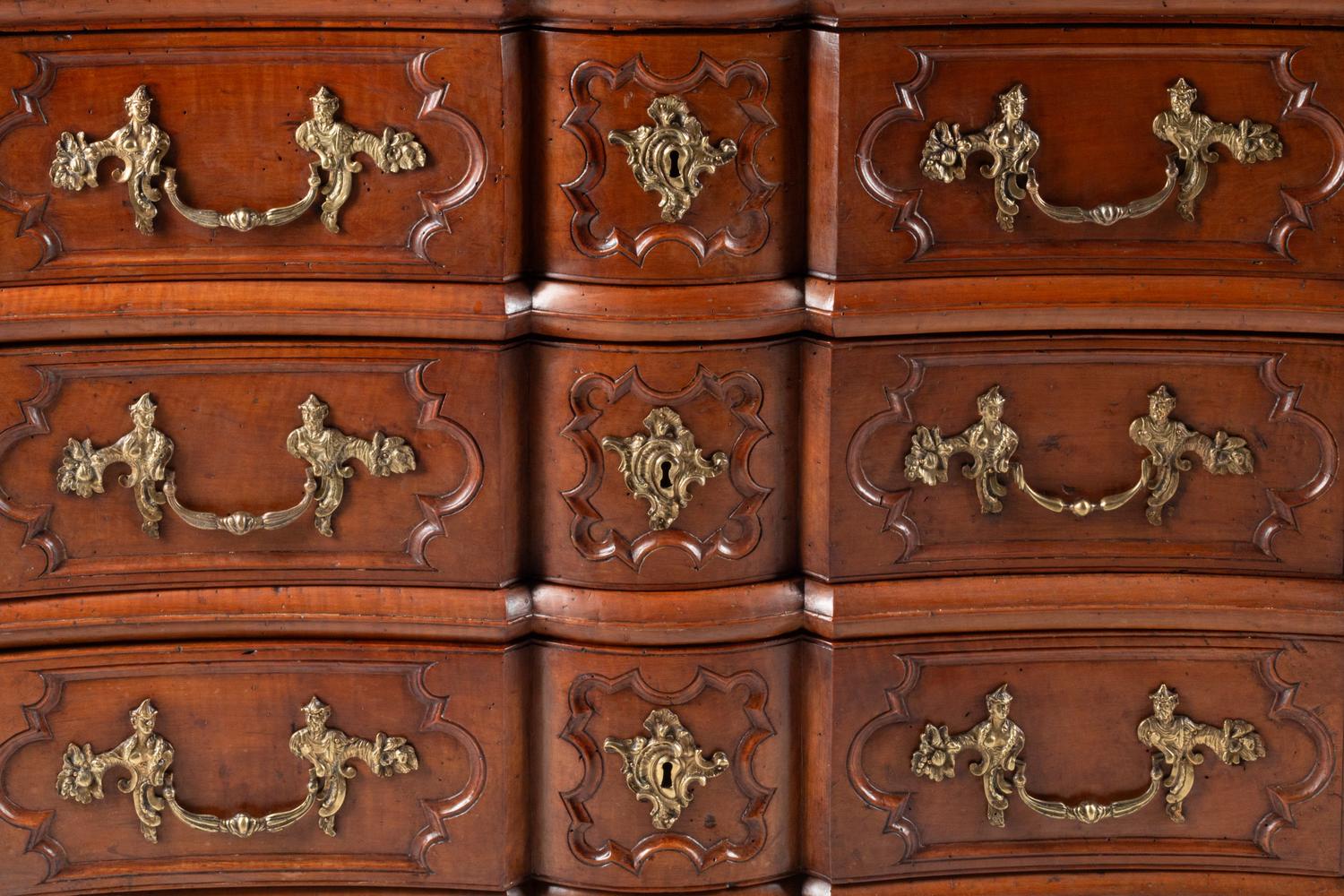 A French Provincial Walnut Commode