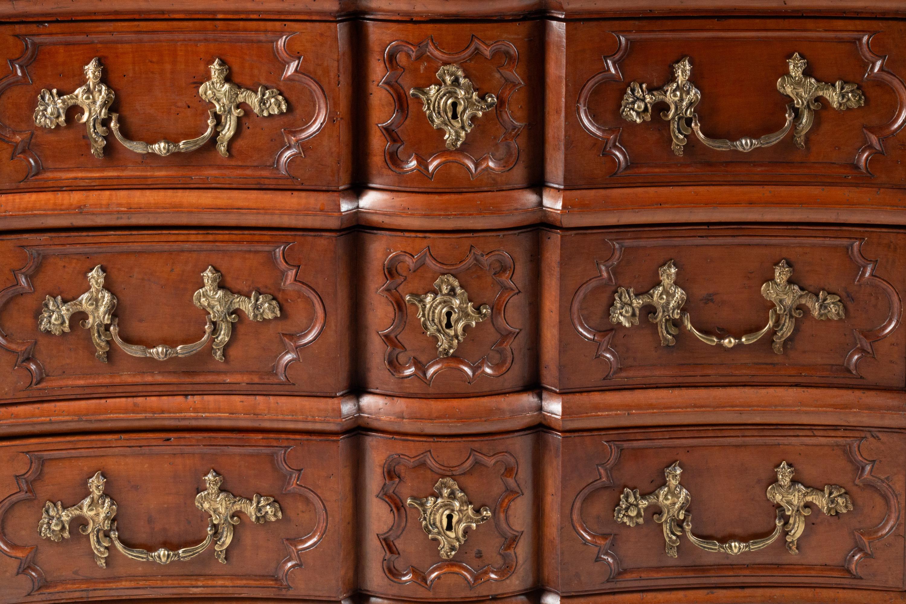 A French Provincial Walnut Commode
