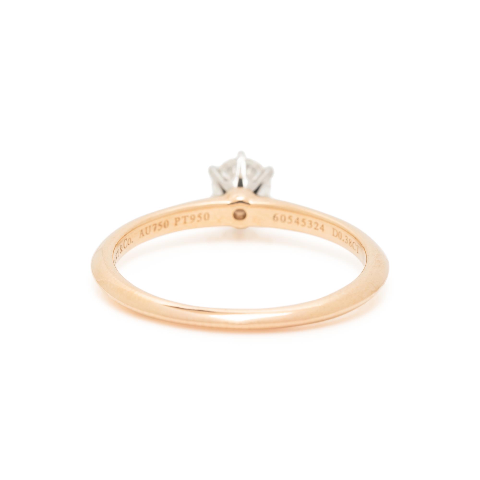 TIFFANY & CO., YELLOW GOLD AND DIAMOND RING