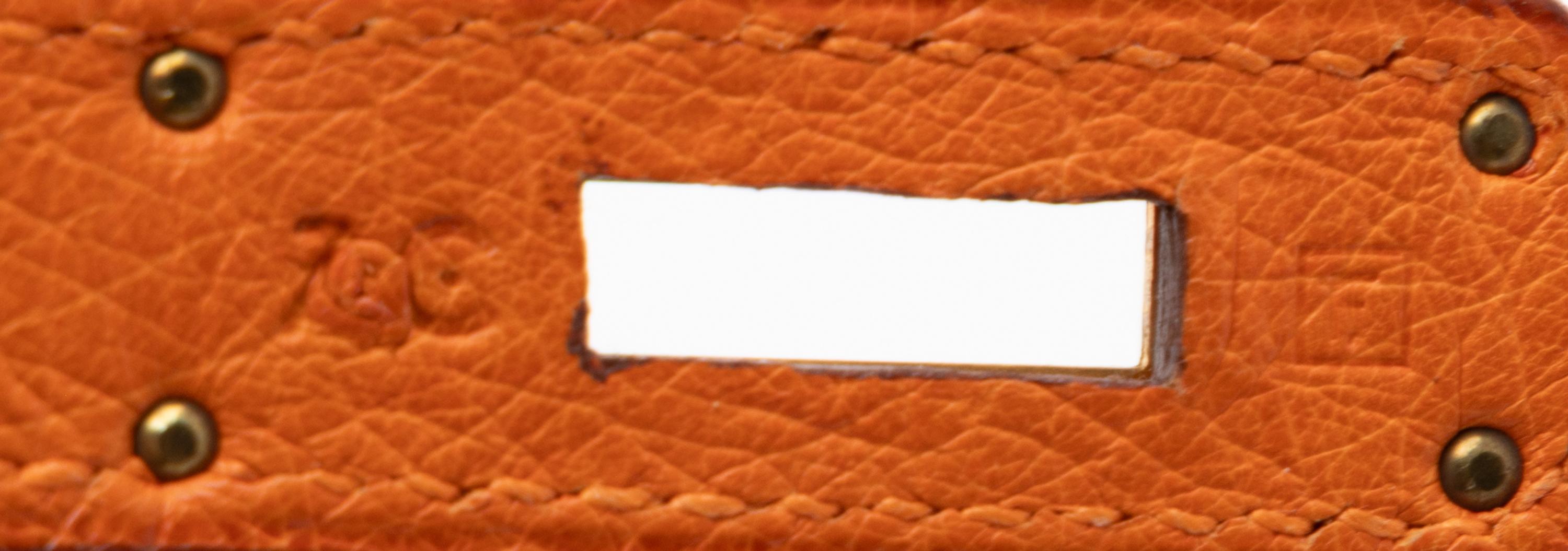 Hermès, Kelly 32 in Abricot Ostrich
