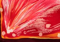 Three Hermès 90cm Silk Scarves: One Plissé