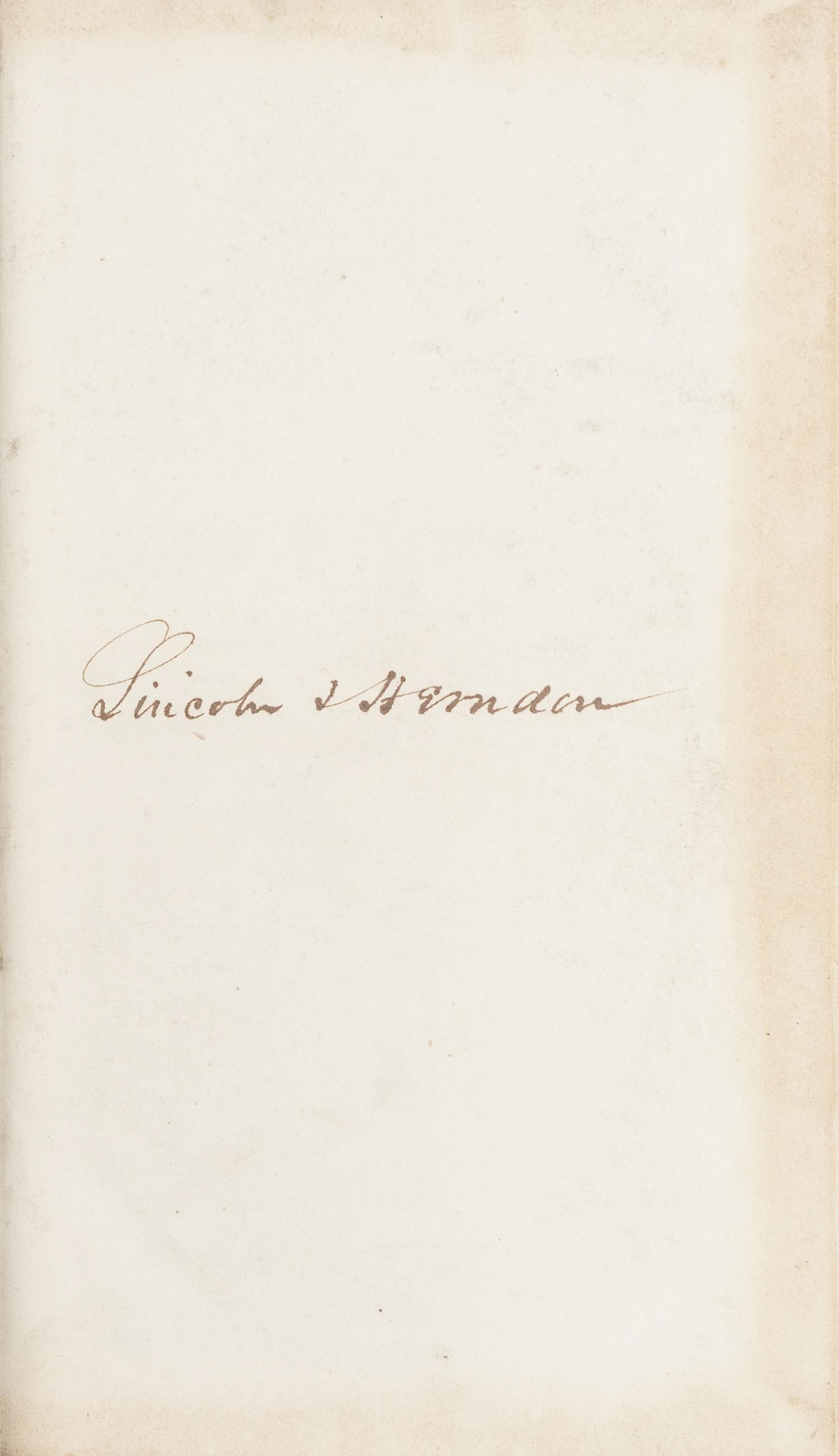 [LINCOLN-HERNDON LAW OFFICE]. SCAMMON, J. Young. Reports of Cases Argued and Determined in the Supreme Court of the State of Illinois . Vol. IV. Chicago: Stephen F. Gale & Co./Galena: Augustus H. Burley, 1844.