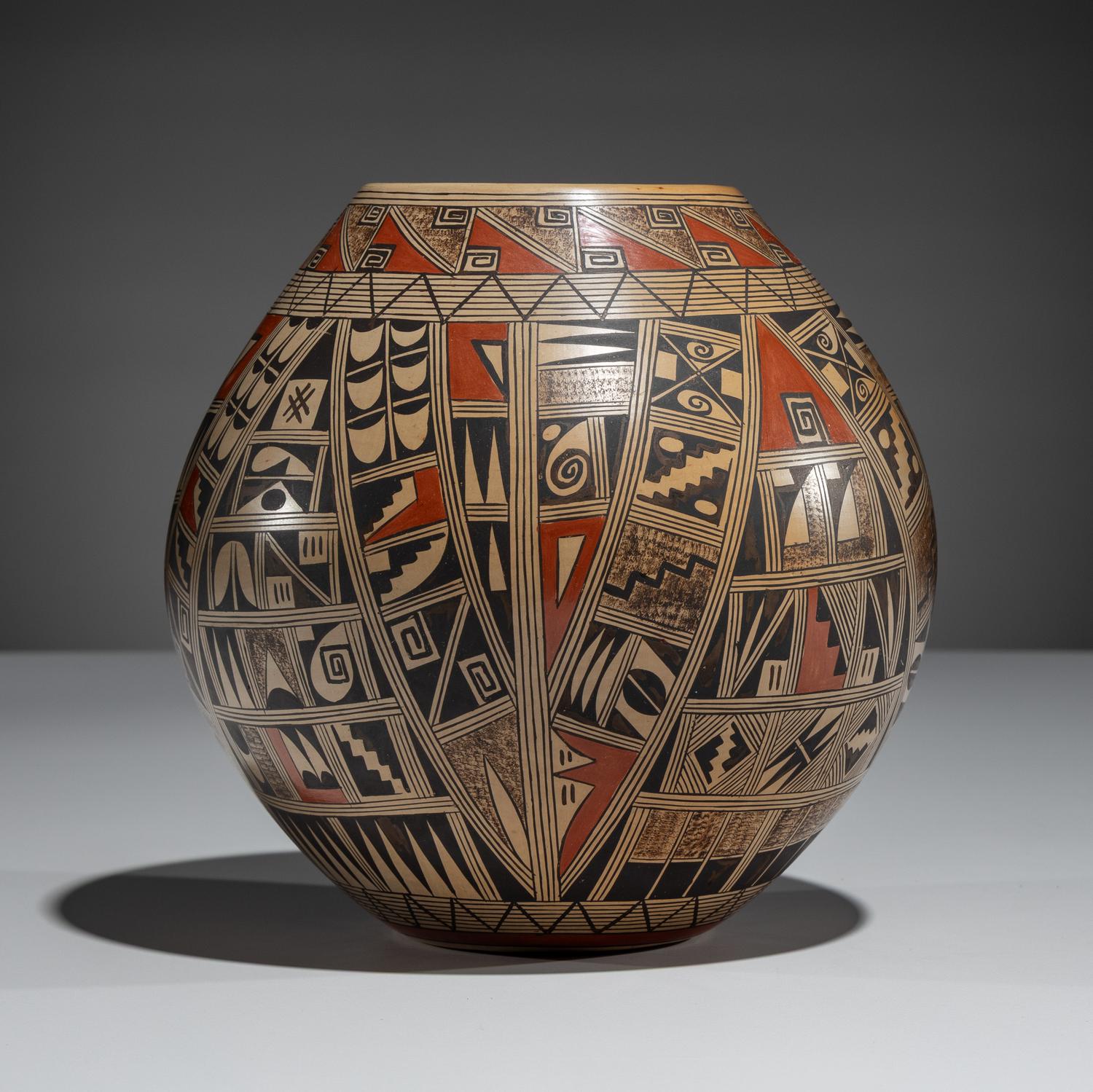 Polychrome Pottery Jar, Shard Design