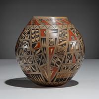 Polychrome Pottery Jar, Shard Design
