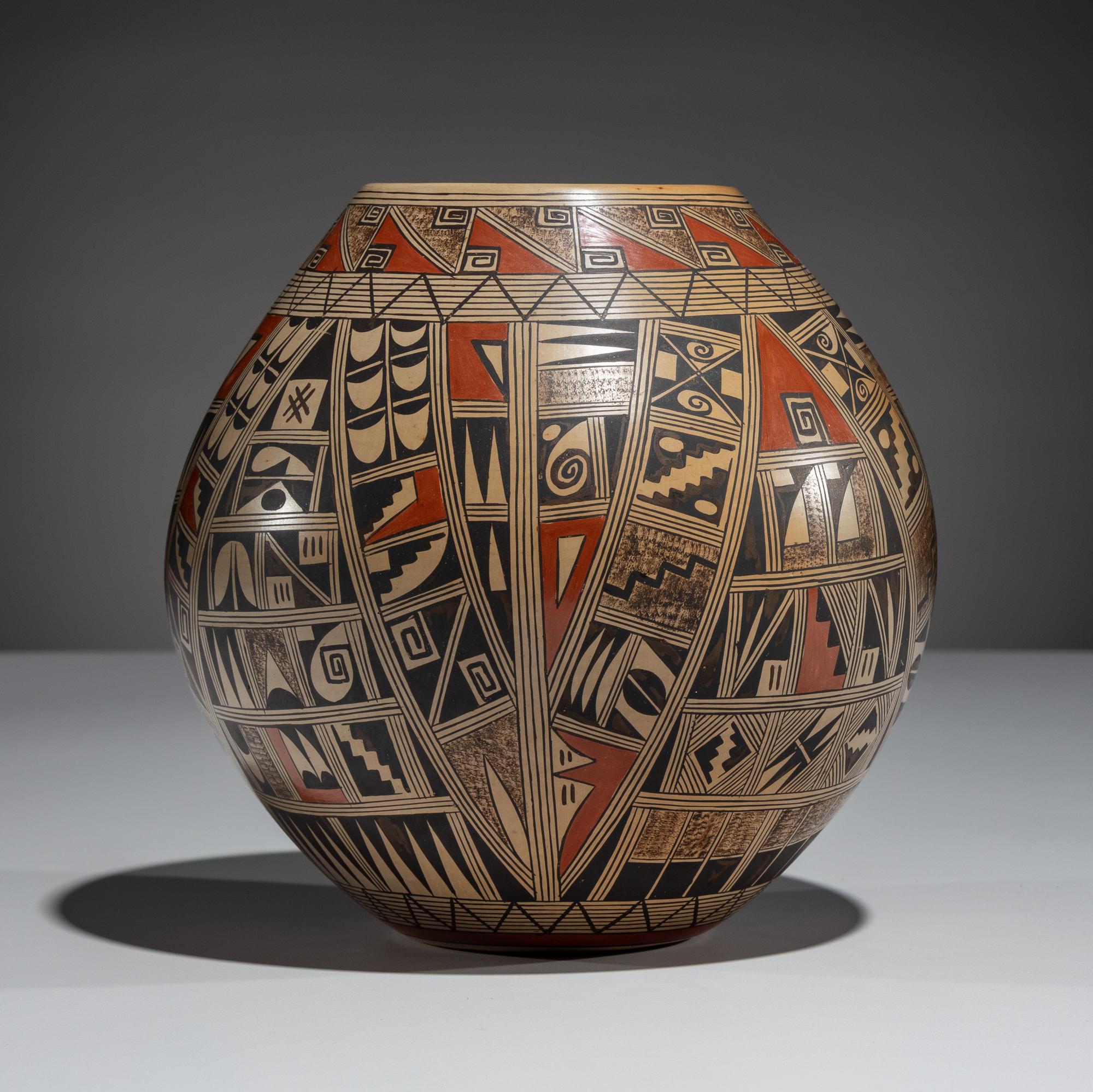 Polychrome Pottery Jar, Shard Design