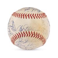 A 1964 Cincinnati Reds Team Signed Autograph Baseball Including Early Career Pete Rose Signature