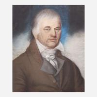 Attributed to James Martin (English, active mid-Atlantic states 1794-1820) Portrait of Daniel Zelley, New Jersey circa 1800