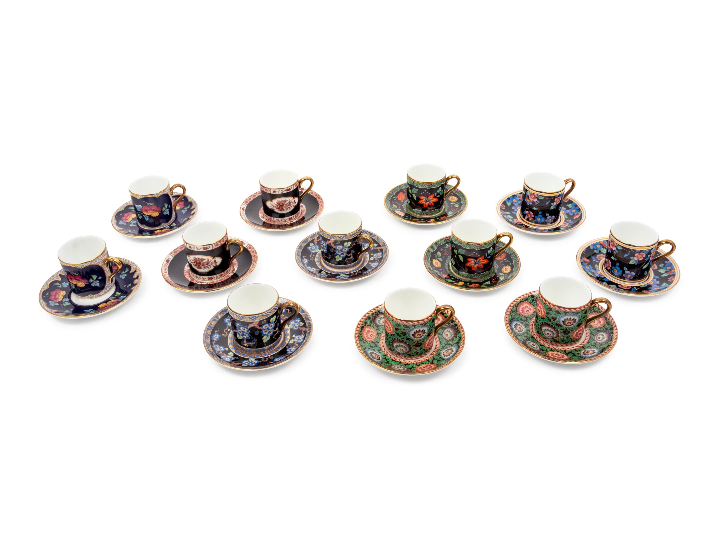 Two Cased Wedgwood Porcelain Coffee Sets